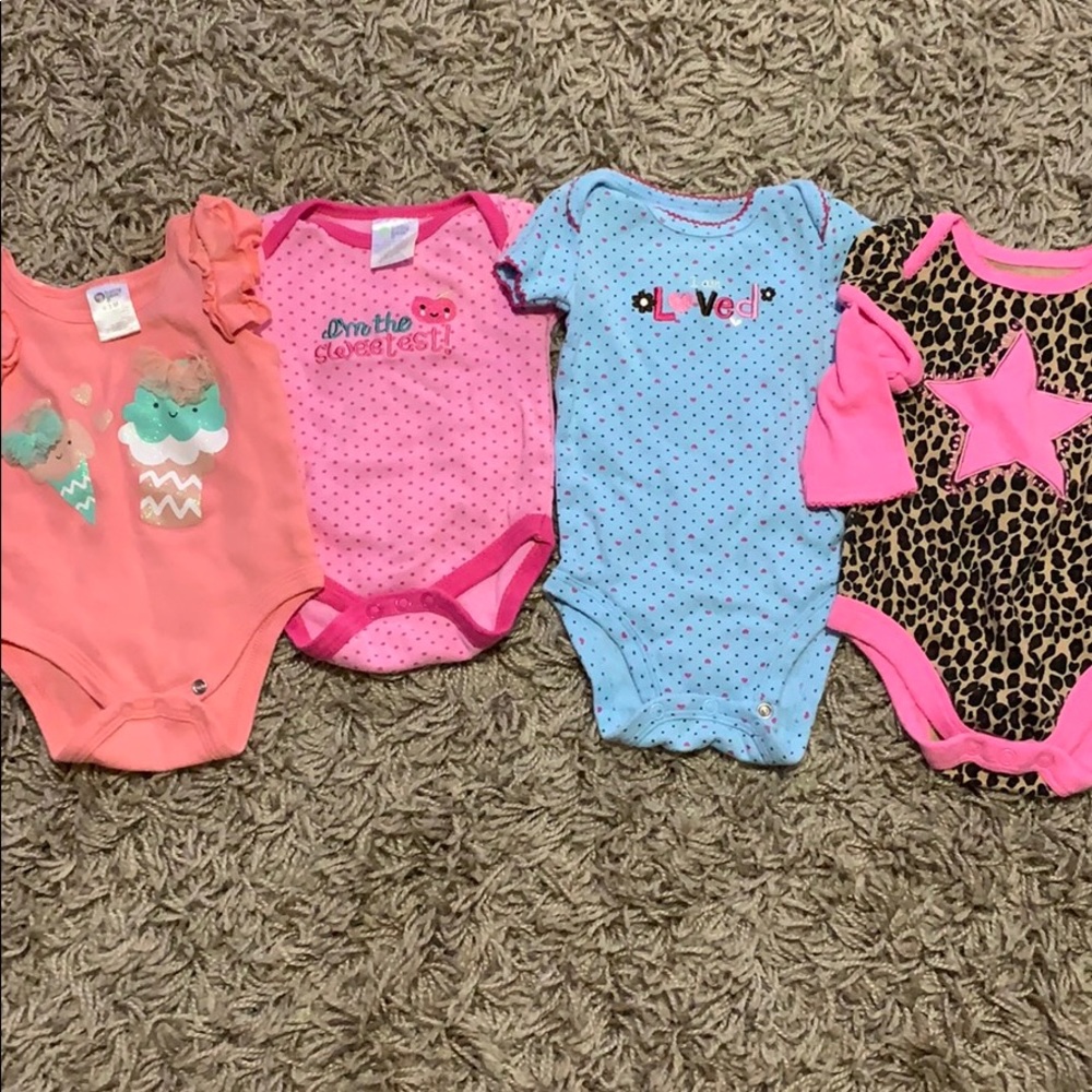 Baby girl onesie bundle